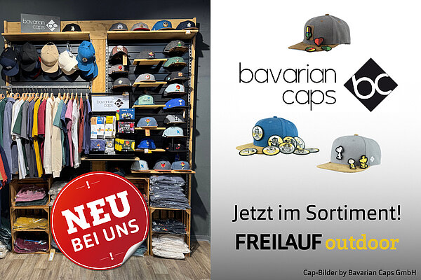 Bavarian Caps neu im Outdoor Store